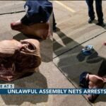 Protesters arrested at Omaha Police union after pig heads left in parking lot